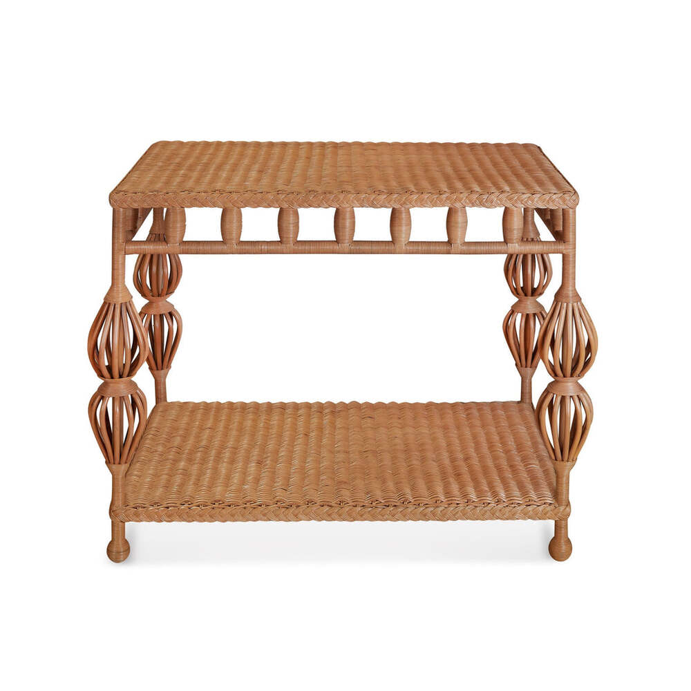 Kenan Wicker Side Table by Bunny Williams Home