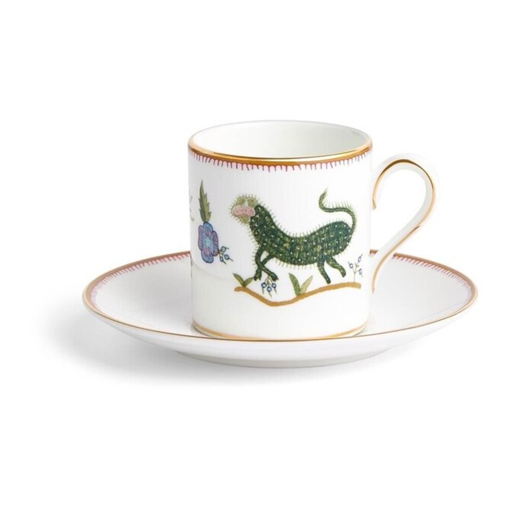 Kit Kemp Mythical Creatures Espresso Cup And Saucer, Gift Boxed by Wedgwood