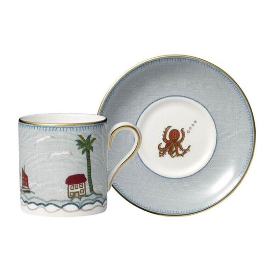 Kit Kemp Sailor'S Farewell Coffee Cup And Saucer by Wedgwood