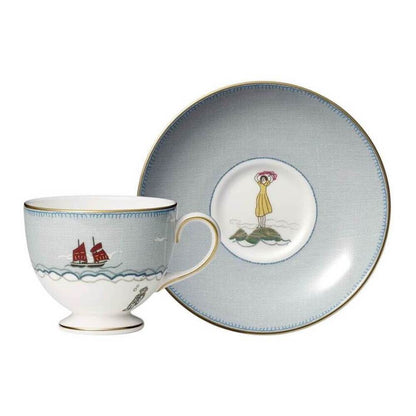 Kit Kemp Sailor'S Farewell Tea Cup And Saucer by Wedgwood