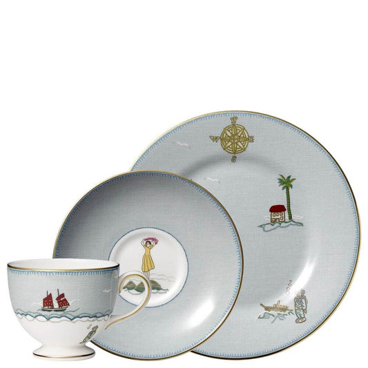 Kit Kemp Sailor'S Farewell Tea Cup, Saucer And Plate by Wedgwood