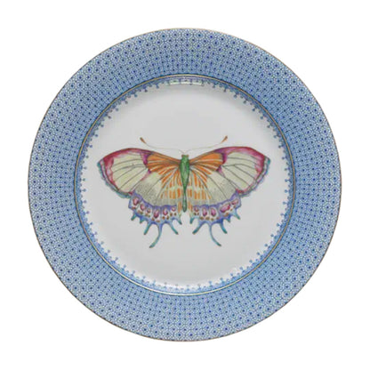 Lace Dessert Plate with Butterfly Decor by Mottahedeh Additional Image -1
