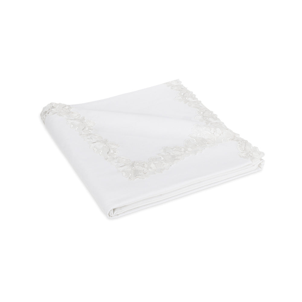 Lace Pique Coverlet Virginia White 
