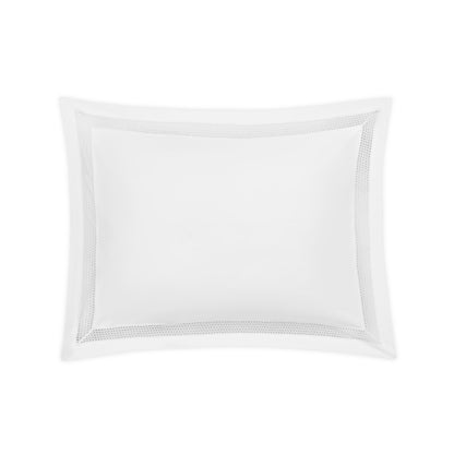 Lace Pique Sham Cecily White Standard 