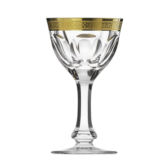 Lady Hamilton Gold Etch Sherry Glass, 65 ml by Moser 