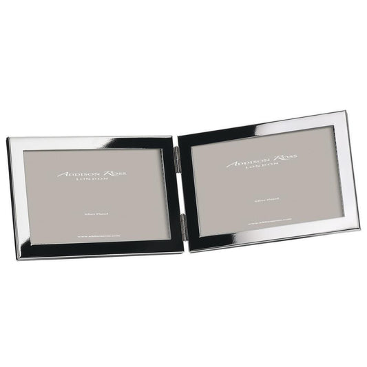 Landscape Silver Plated Double Photo Frame by Addison Ross 