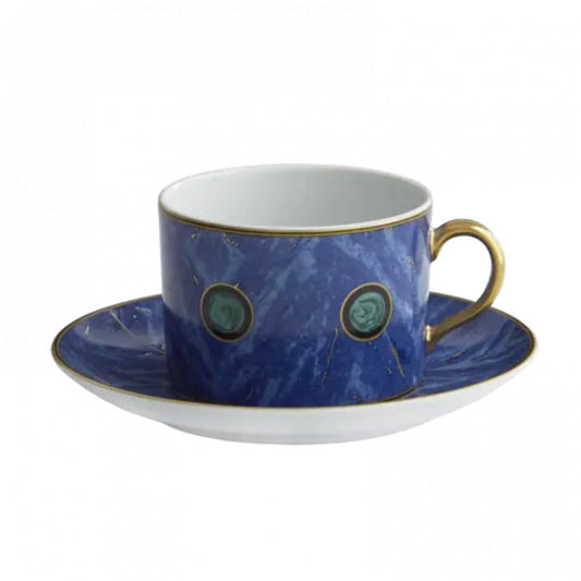 Lapis Tea Cup & Saucer by Mottahedeh