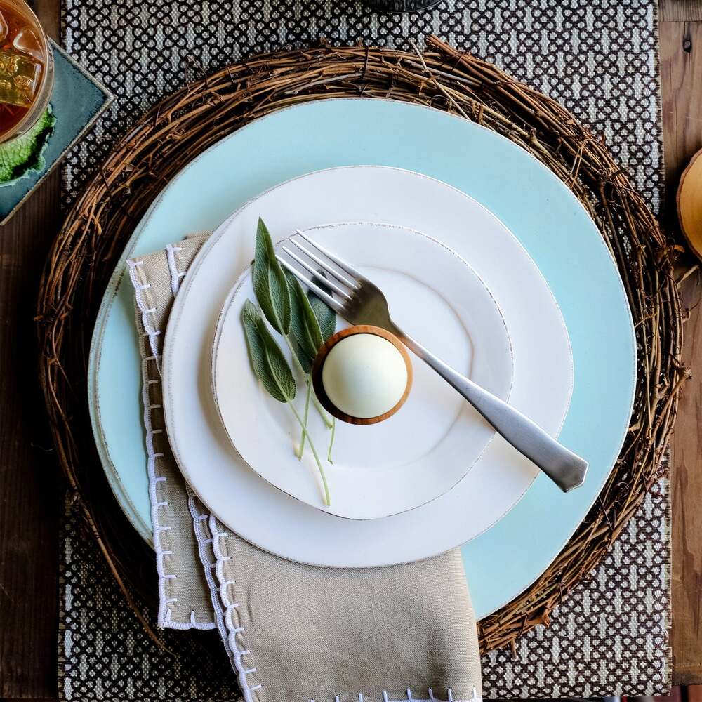 Lastra Dinner Plate by VIETRI by Additional Image -6
