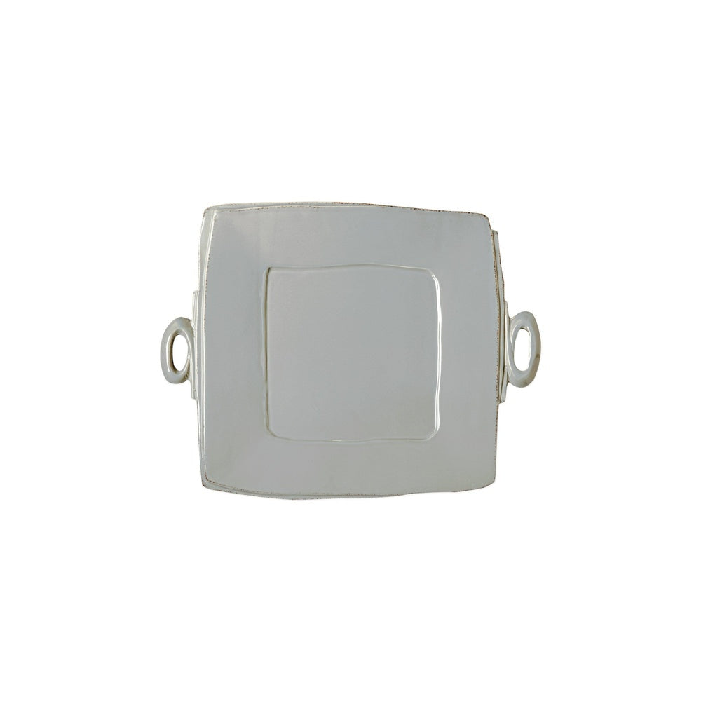 LASTRA GRAY SQUARE PLATTER by Vietri 8