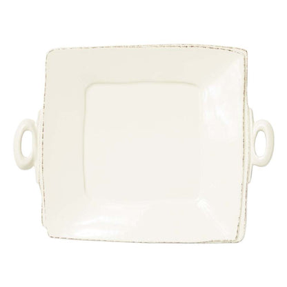 Lastra Handled Square Platter by VIETRI