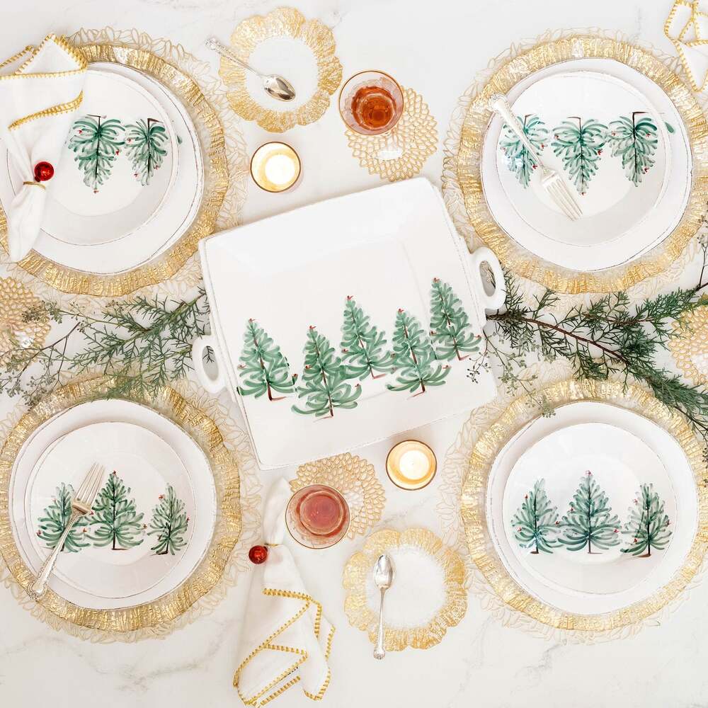 Lastra Holiday European Dinner Plate by VIETRI by Additional Image -2