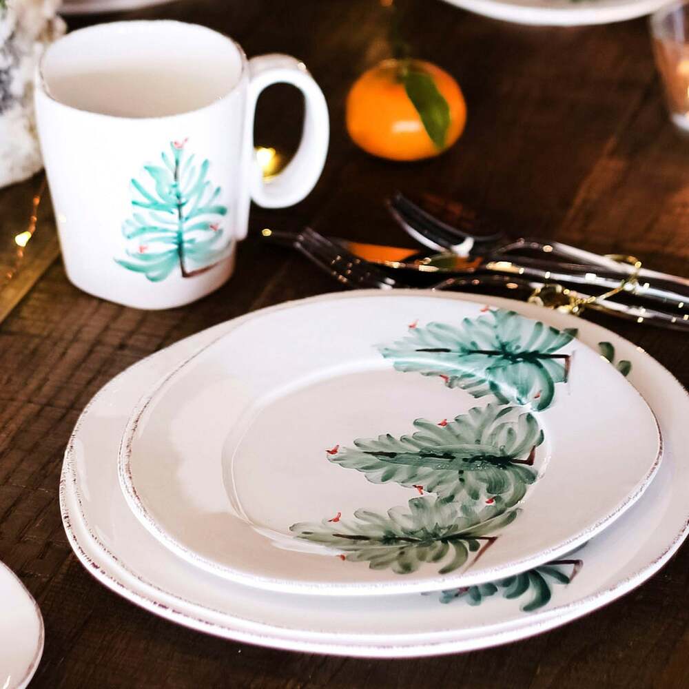 Lastra Holiday European Dinner Plate by VIETRI by Additional Image -4