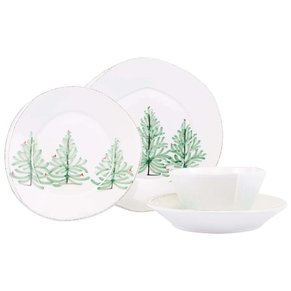 Lastra Holiday Four-Piece Place Setting by VIETRI 