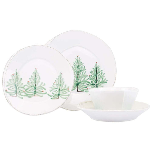 Lastra Holiday Four-Piece Place Setting by VIETRI 