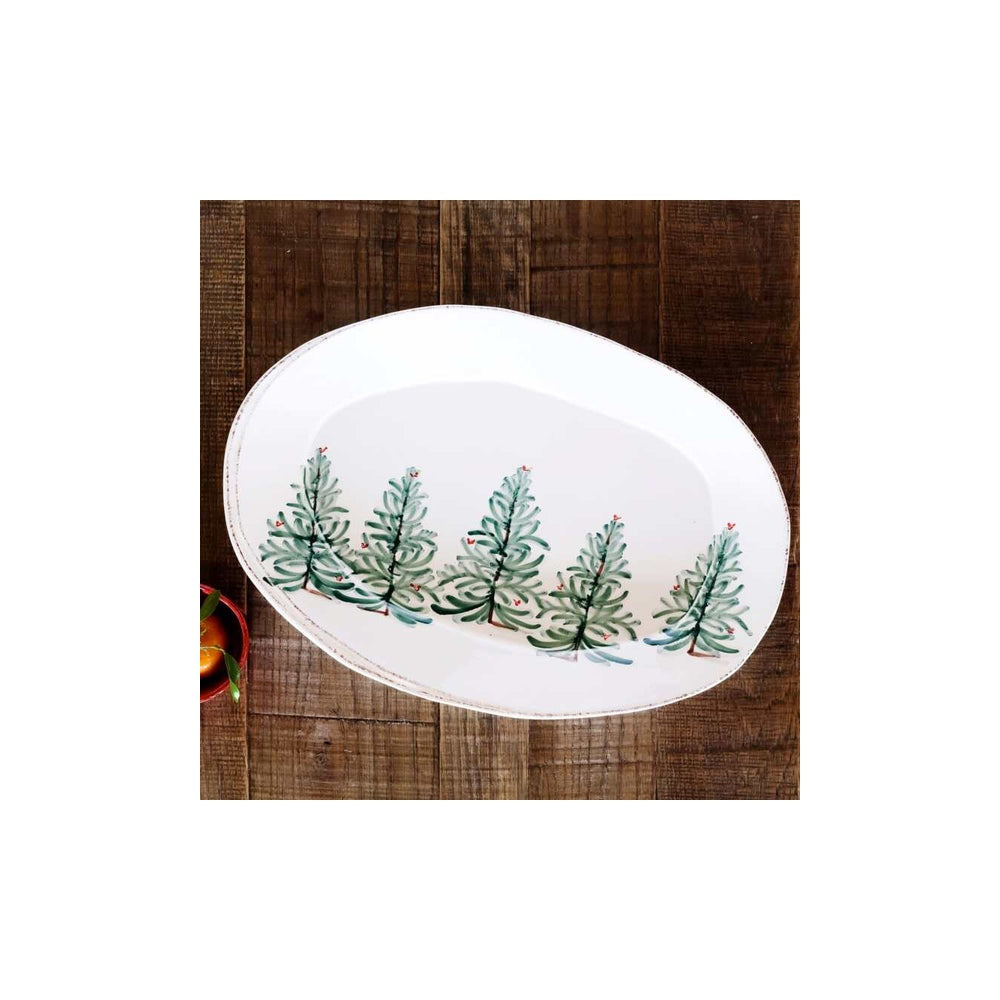 Lastra Holiday Oval Platter by Vietri 2