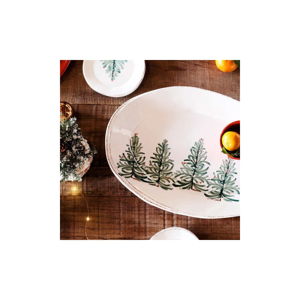 Lastra Holiday Oval Platter by Vietri 3