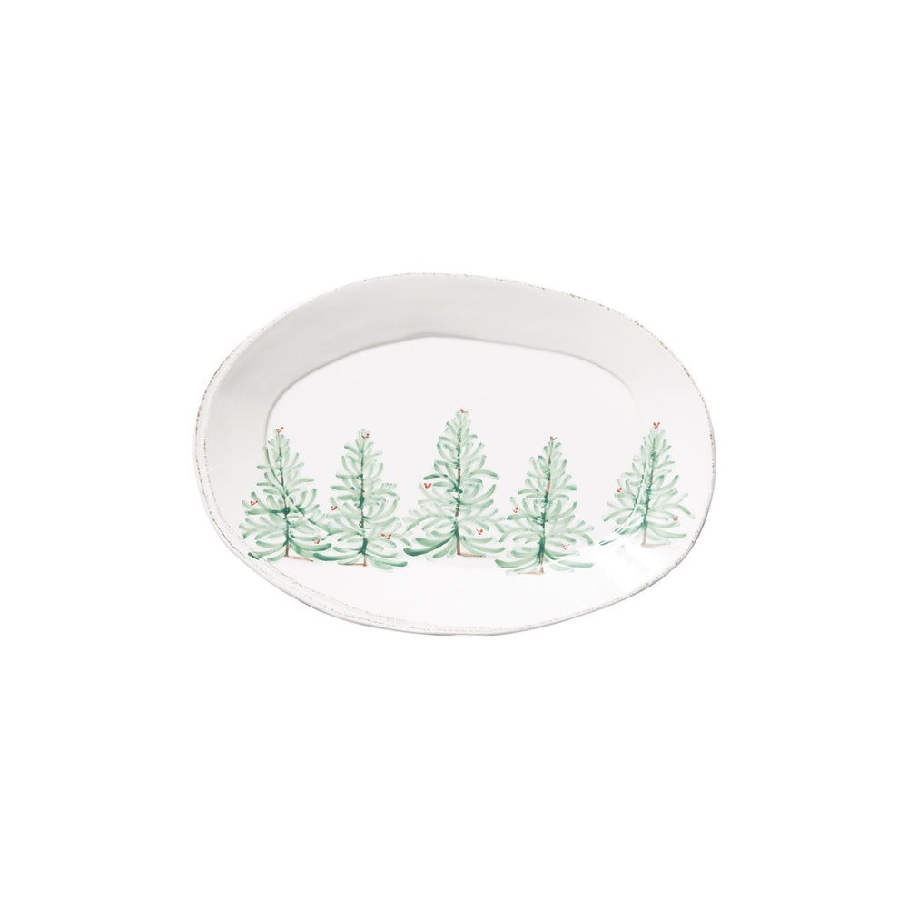 Lastra Holiday Oval Platter by Vietri 