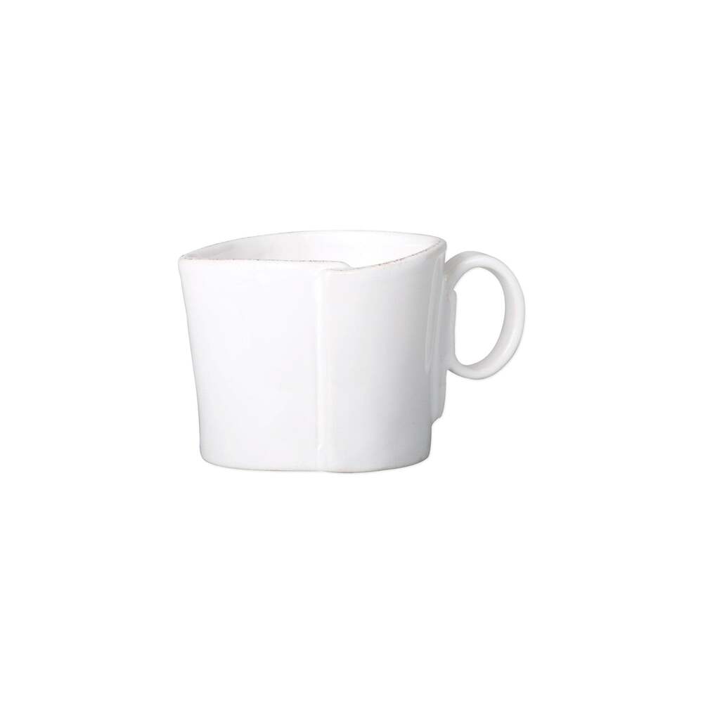 Lastra White Creamer by VIETRI 