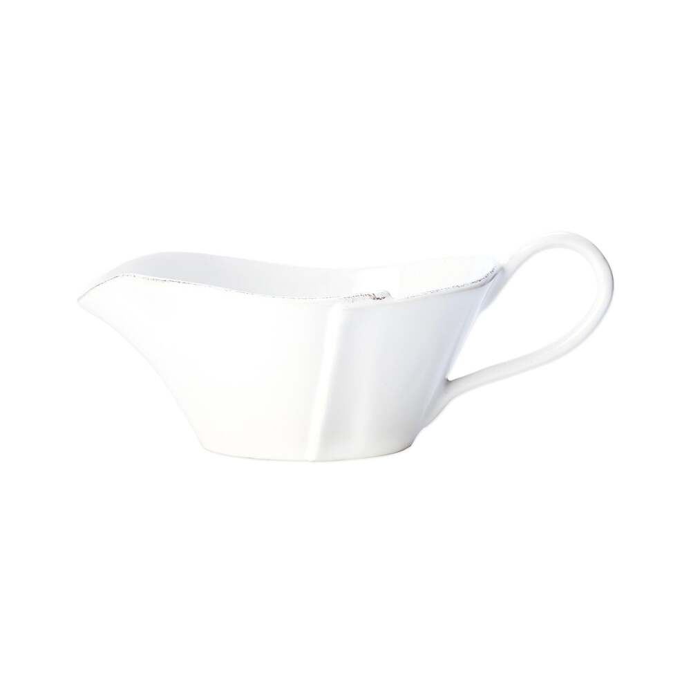 Lastra White Sauce Server by VIETRI 