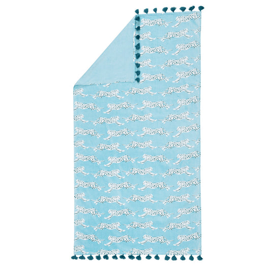 Leaping Leopard Beach Towel Surf 