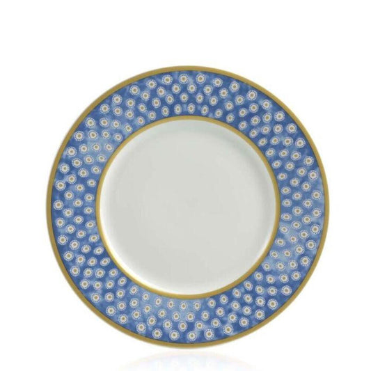 Leckford Dessert Plate Blue by William Yeoward 