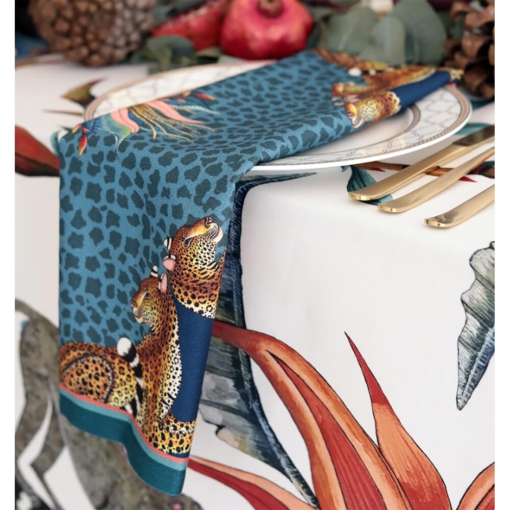 Leopard Lily Napkins (Pair) by Ngala Trading Company Additional Image - 9