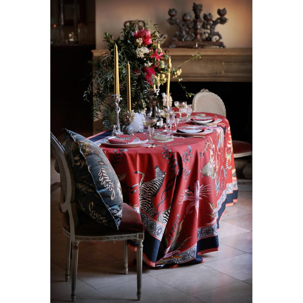 Leopard Lily Tablecloth - Cotton - Frost - Small by Ngala Trading Company Additional Image - 20