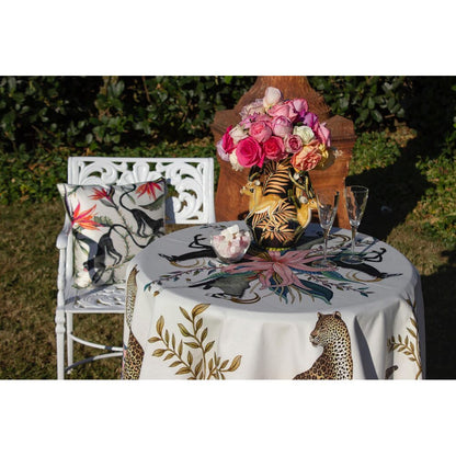 Leopard Lily Tablecloth Cotton Square by Ngala Trading Company Additional Image - 9