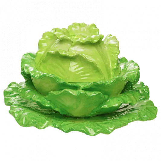 Lettuce Tureen & Stand - Large by Mottahedeh