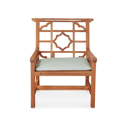 Lewis Outdoor Teak Arm Chair - No cushion by Bunny Williams Home 2