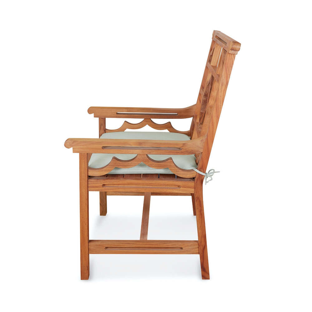 Lewis Outdoor Teak Arm Chair - No cushion by Bunny Williams Home 3