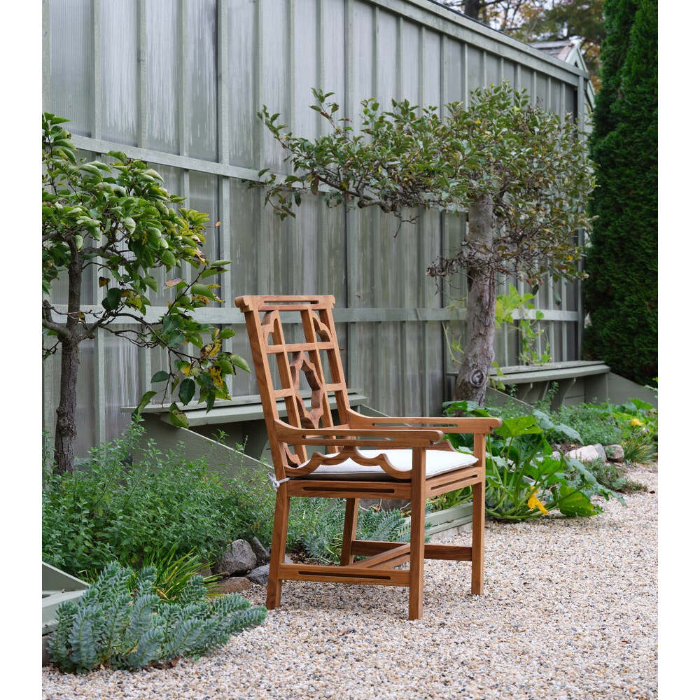 Lewis Outdoor Teak Arm Chair - No cushion by Bunny Williams Home 9