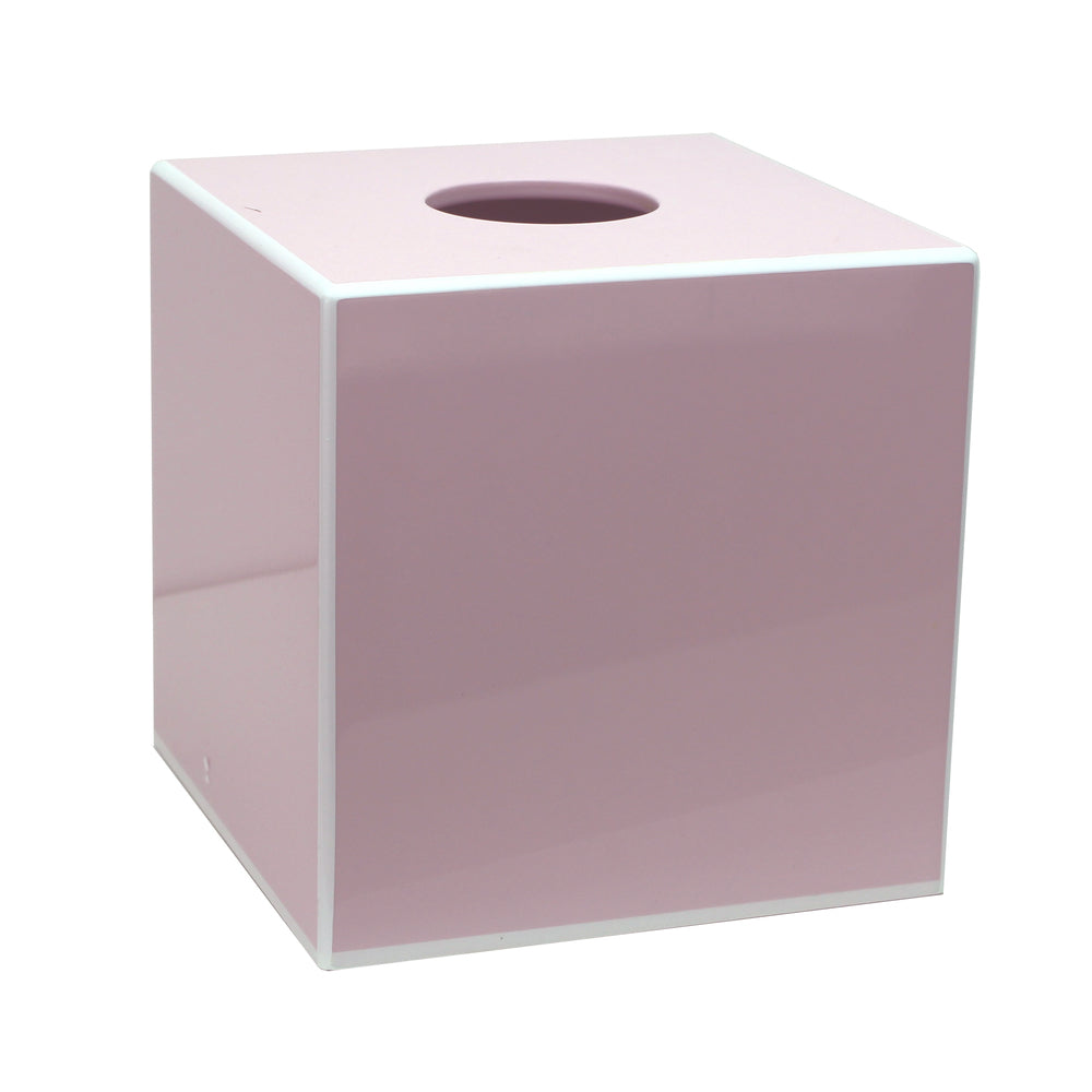 Light Pink Square Tissue Box 5.5"x5.5" by Addison Ross