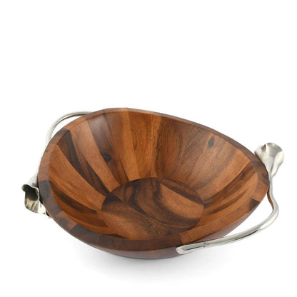 Lily Wood Salad Bowl by Vagabond House 2