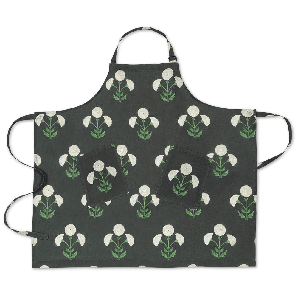 Linen Apron O/S Gisele Moonflower 