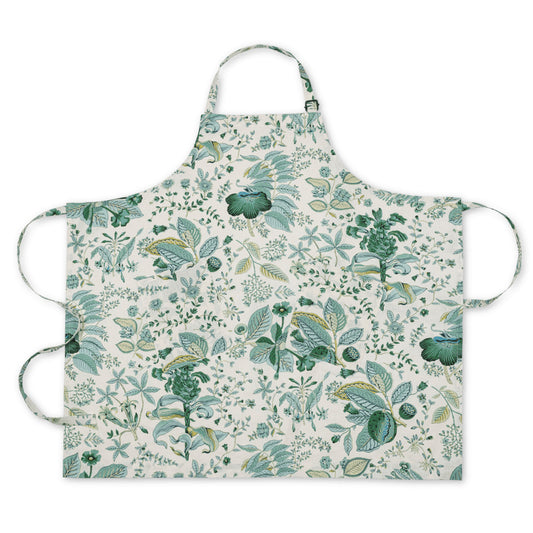 Linen Apron O/S Pomegranate Emerald 