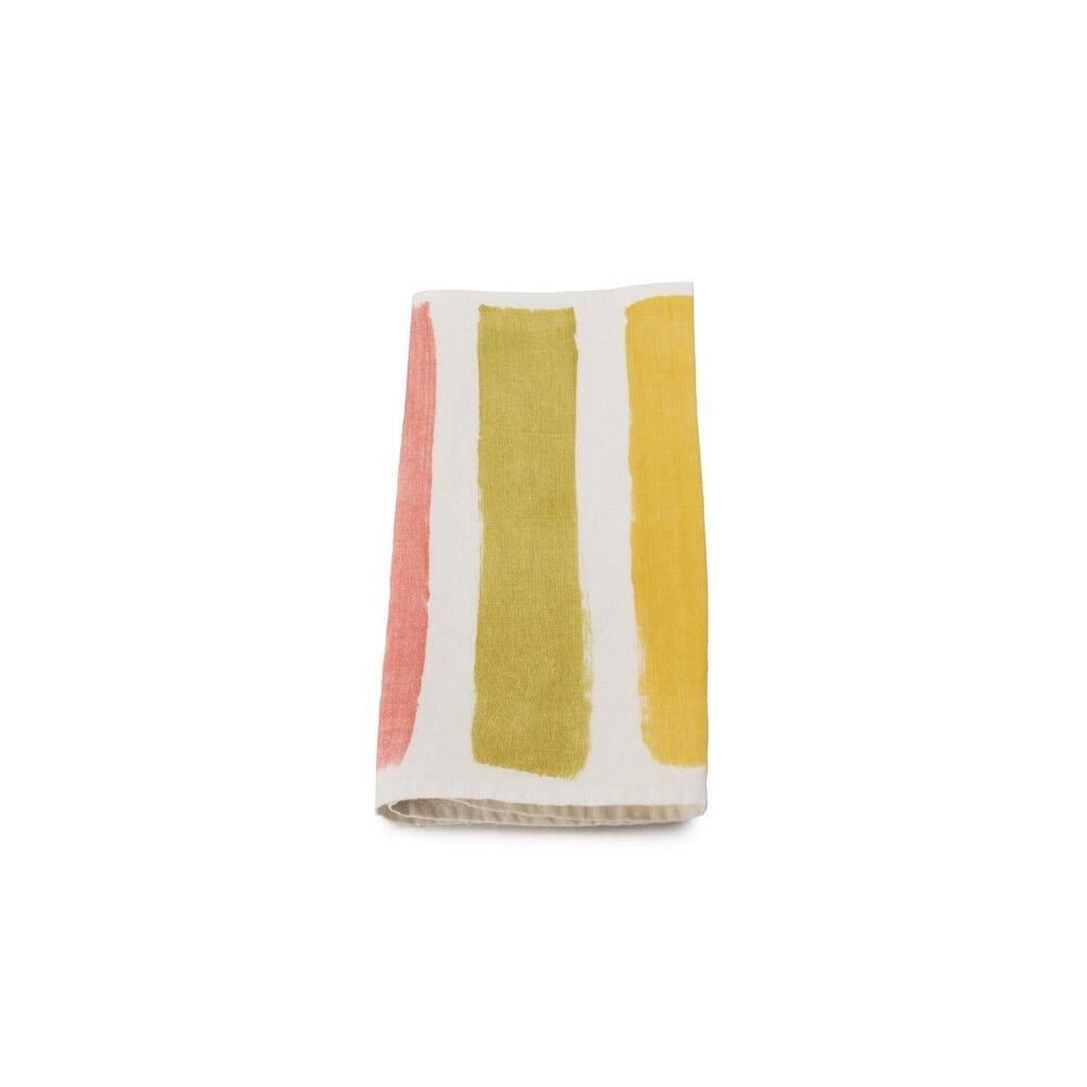 Linen Napkin - 18" - Spring Multi Stripe by Simon Pearce 1