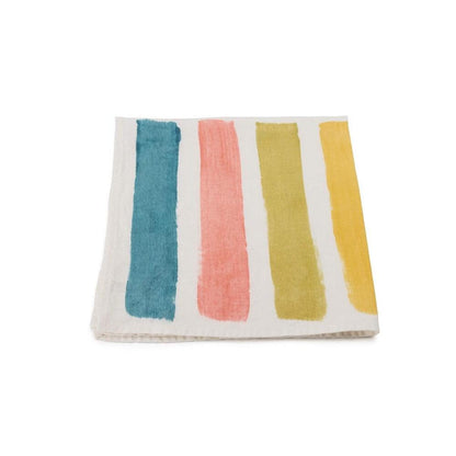 Linen Napkin - 18" - Spring Multi Stripe by Simon Pearce 