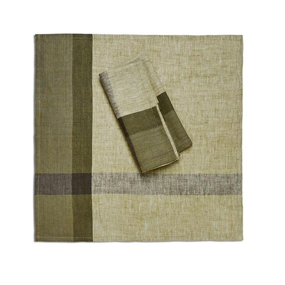 Linen Napkins, Set of 2 - Rosemary Plaid by Simon Pearce 3