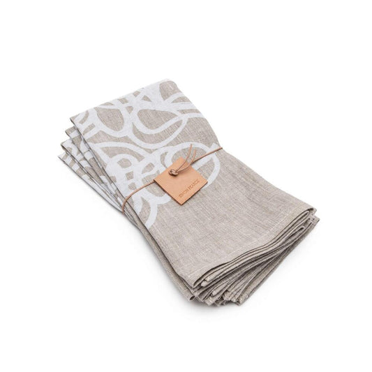 Linen Napkins, Set of 4 - Knot by Simon Pearce 