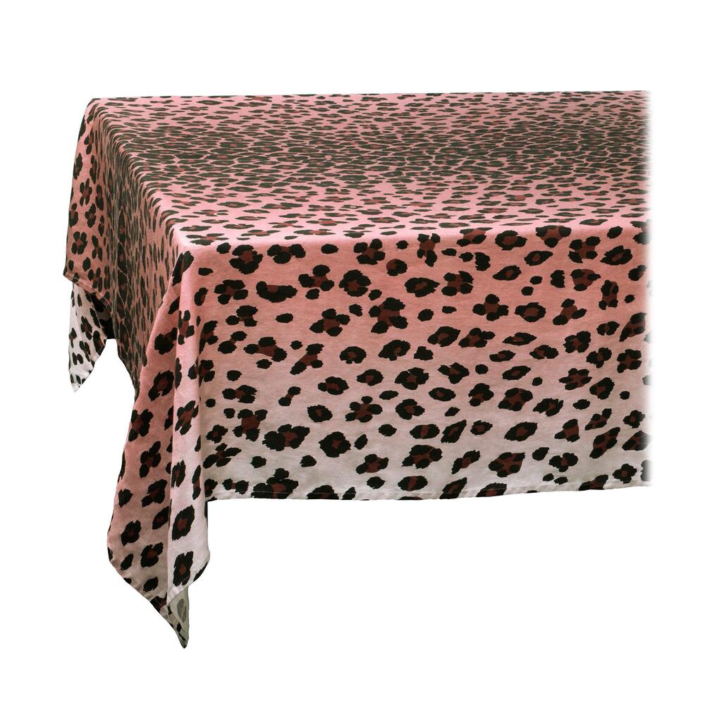 Linen Sateen Leopard Tablecloth by L'Objet 2