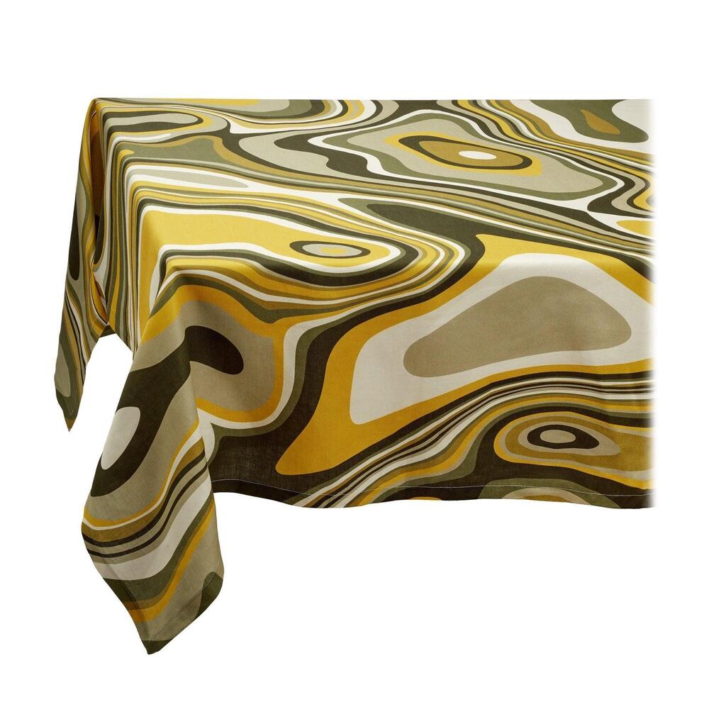 Linen Sateen Waves Tablecloth by L'Objet 