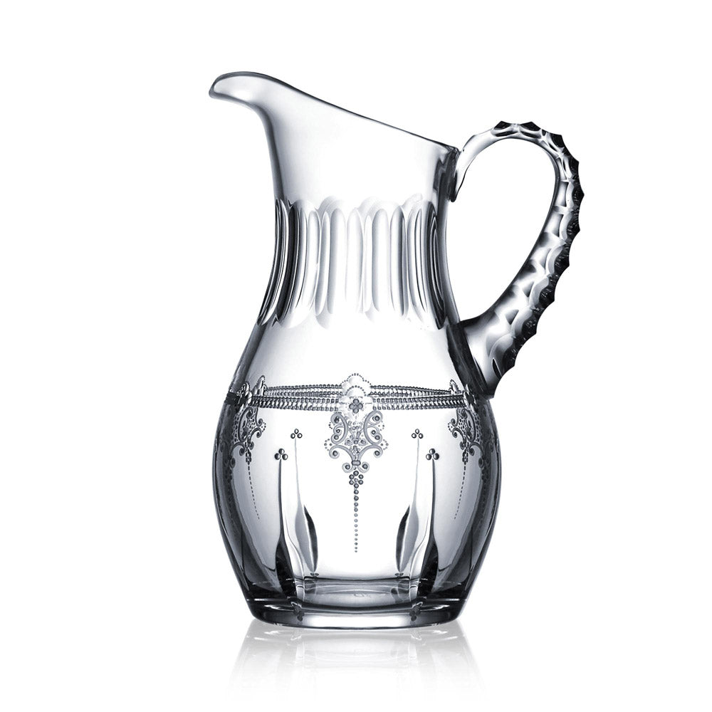 Lisbon Clear Water Pitcher 1.0 Liter by Varga Crystal 