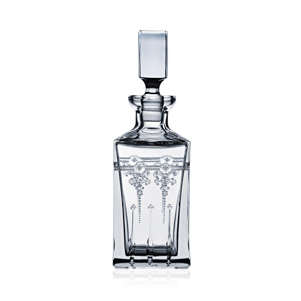 Lisbon Clear Whiskey Decanter 0,75 Liter by Varga Crystal 