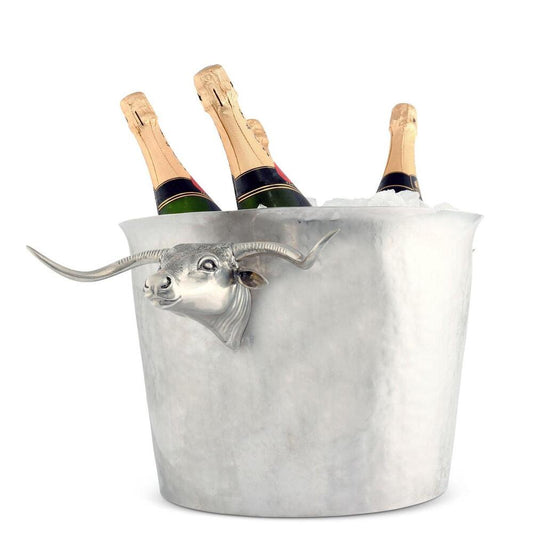 Long Horn Steer Ice Tub Punchbowl by Vagabond House 