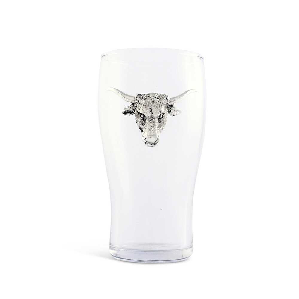 Longhorn Beer Pint Glass - Set of 4 by Arthur Court Designs 2