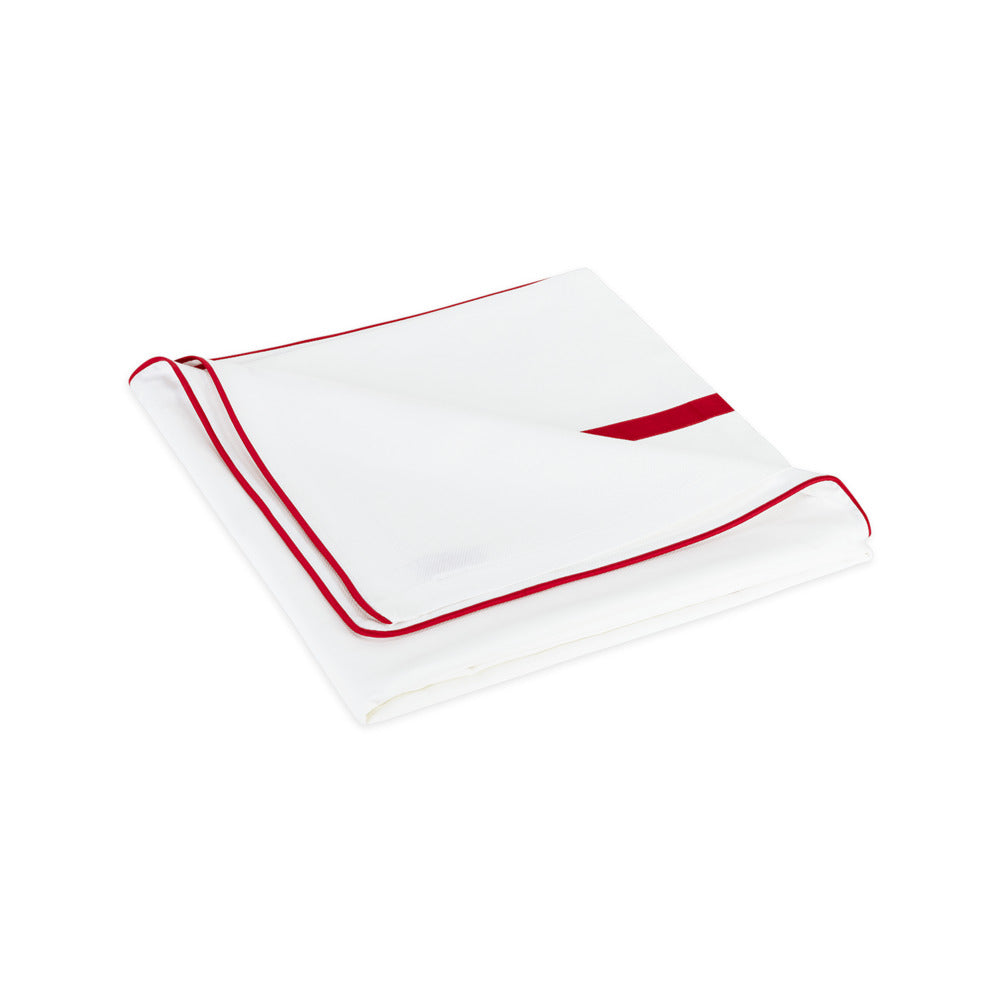 Louise Pique Coverlet Scarlet 