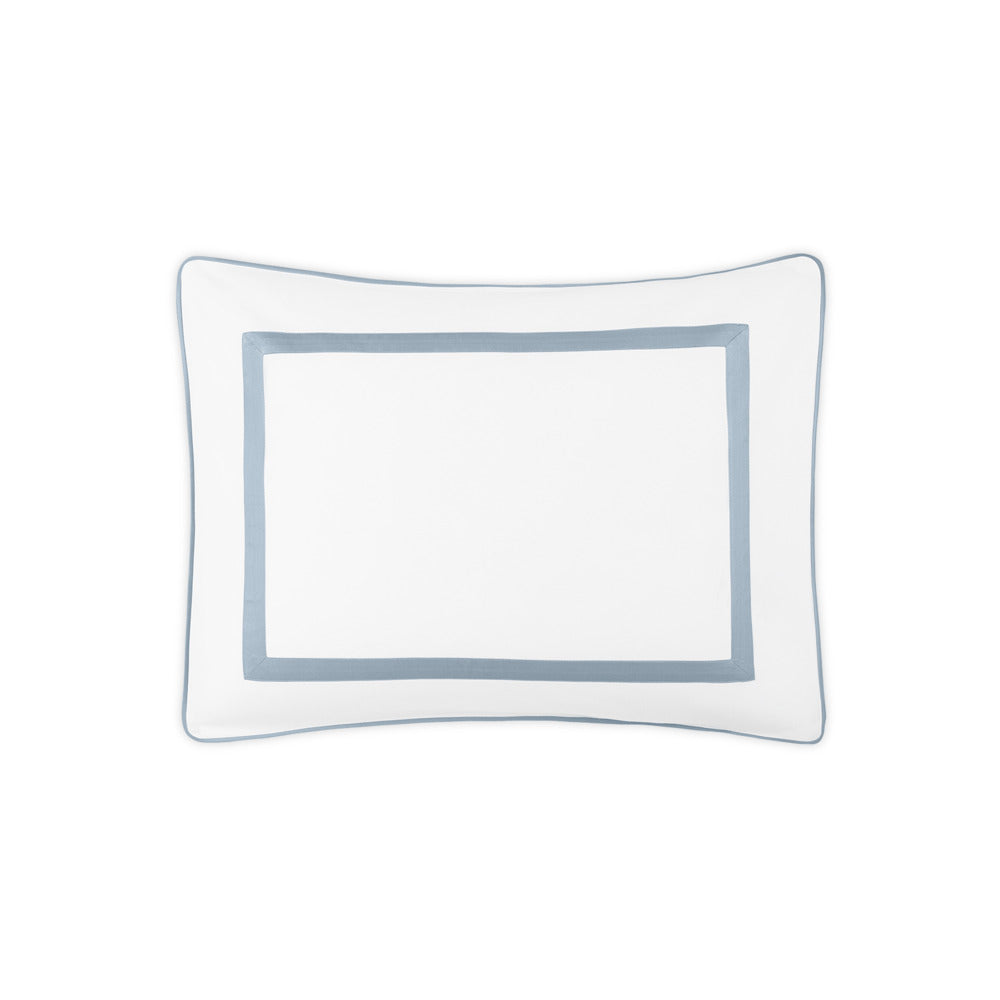 Louise Pique Sham Hazy Blue Standard 