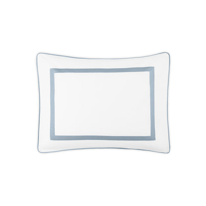 Louise Pique Sham Hazy Blue Standard 