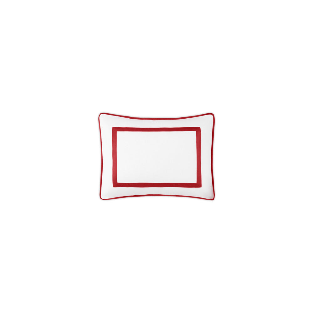 Louise Pique Sham Scarlet Boudoir 